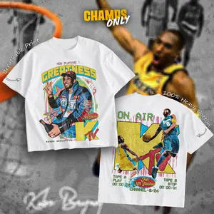 CHAMPS ONLY The Mamba Worldwide Signature Heavy Cotton Tshirt For Basketball Fans Menswear Outfit, Gameday Shirt, Direct To Garment Breathable Print