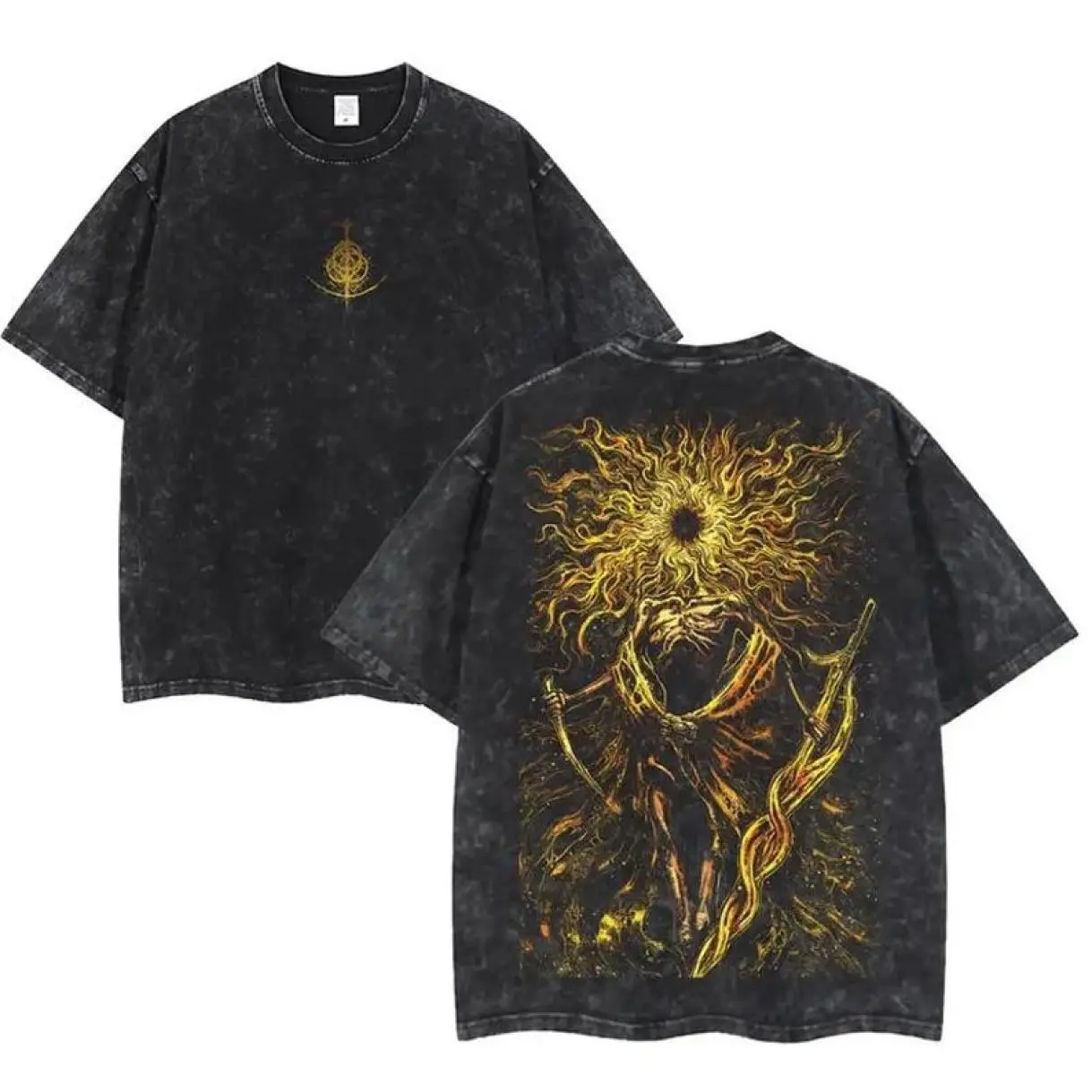 Elden Ring midra lord of frenzied flame Vintage Shirt, Gamer mineral washed Shirts, Gift For Him, Gift For Her, Unisex T-Shirt