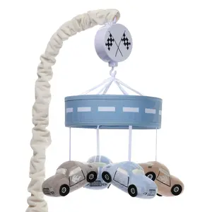 Lambs & Ivy Little Racer Musical Car/Transportation Baby Crib Mobile Soother Toy