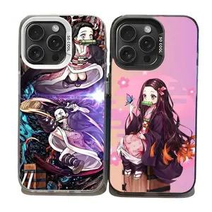 Demon S-Slayer Nezuko Kamado Hot Anime Phone Cases For iPhone 17 Promax Pro Air 16 Plus 15 14 13 12 11 Black White Shockproof Protective Cover Gift For Birthday Christmas Halloween