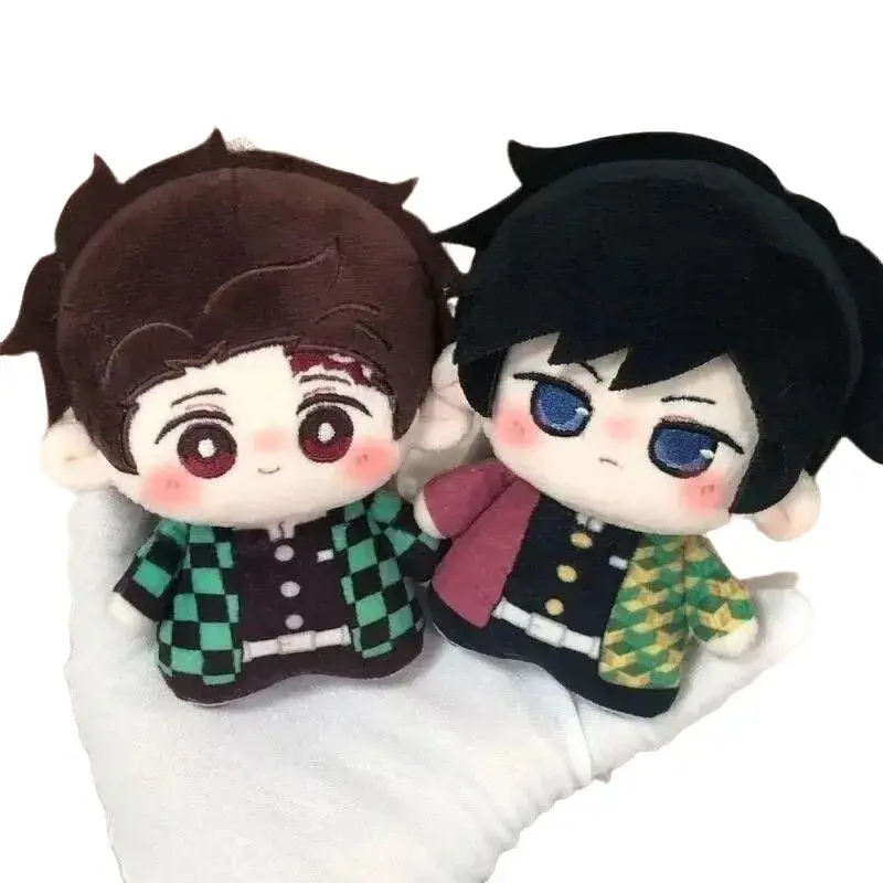 Demon Anime Figure Giyu Tomioka Mitsuri Kanroji Douma 10cm Cotton Doll Plush Toy Cute Desktop Decoration Festival Gift For Fans