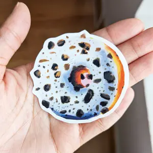 Donut Sticker, Vinyl Sticker, Waterproof Sticker, Donut Decal, Donut Laptop Decal, Cute Sticker, Laptop Decal, Cute Donut Sticker