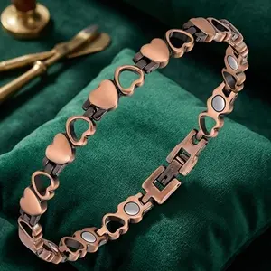 Copper Ankle Bracelet for Women, 99.99% Pure Copper Magnetic Anklet with X Shape Design, Trendy Fashion Jewelry for Everyday Wear