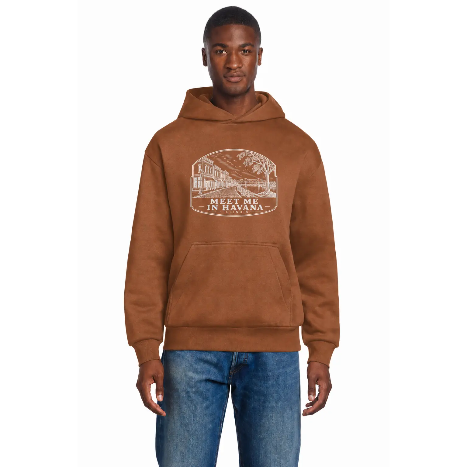 Meet Me in Havana Illinois Heavyweight Fleece Hoodie