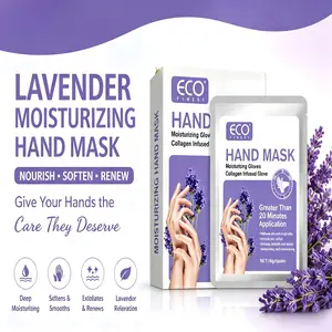 Lavender Moisturizing Hand Mask Gloves 3 pecs | Deep Hydration, Softening & Repair Care for Dry Hands, Smooth & Nourished Skin