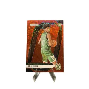 2024-25 Panini NBA Prizm AJ Johnson RC Red Disco Fast Break /100 Rookie Bucks