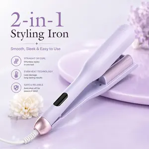 32mm Korean Crimping Hair Wand, Lazy Woolly Perm Personal Care Appliance for Curly Hair, Water Ripple Waves & Big Curls