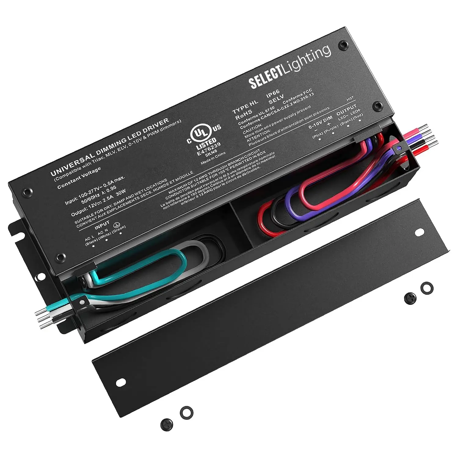 SELECT Lighting 12V, 30W Dimmable LED Driver
