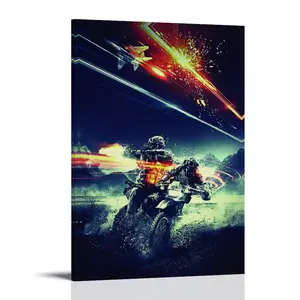 Battlefield 3-poster Posters Music Album Cover Posters Canvas Wall Art High-Resolution Vintage Band & Artist Prints for Room