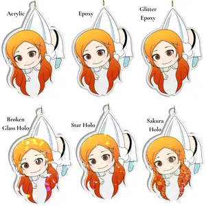 Orihime Bleach Double-Sided Keychain (non-official)