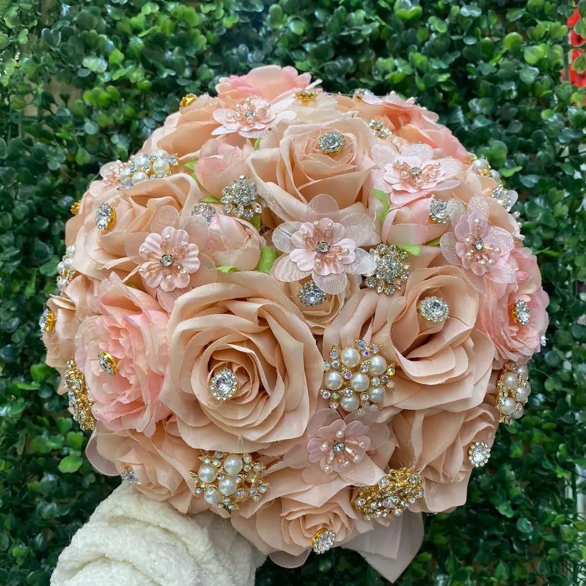 Pink Ramo with diamonds
