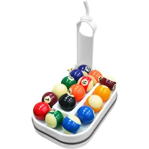 3D Printed Pool Ball Rack, Billiards Training Tool for Consistent Practice, Creates Perfect Triangle in Seconds, Portable & Includes Maintenance Kit (Screwdriver/Rubber Bands)