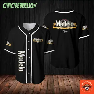 Black Modelo Negra Baseball Jersey, Modelo Jersey Shirt, Modelo Baseball Shirt, Baseball Jersey Shirt Jersey Shirt
