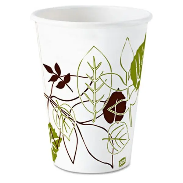 Dixie Pathways Disposable Paper Hot Cups, 8 oz, 1000-Count Carton