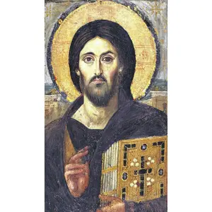 Orthodox Christian Icon of Christ the Pantocrator – Mounted on Wood