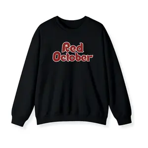 Red October Sweatshirt, Vintage Baseball Pullover, Philly Sports Crewneck, Cozy Game Day Sweater, Unisex Fall Streetwear