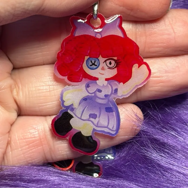 Ragdoll Ragatha Handmade Shrinky Dink Resin Keychain