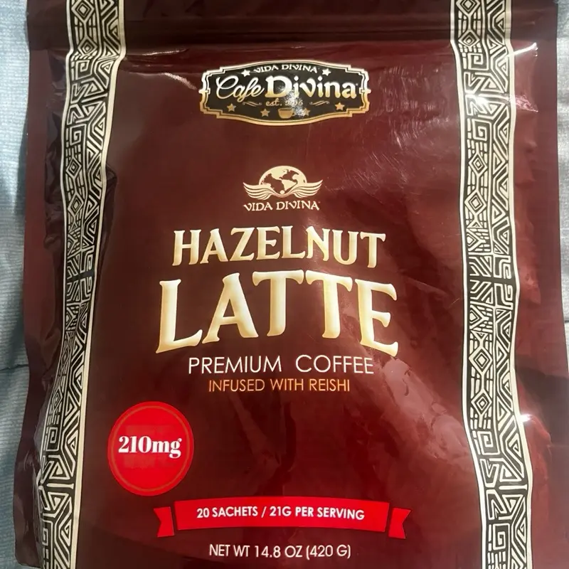 Hazelnut Latte Coffee Beverage