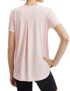 baleaf Women's Short Sleeve Workout Shirts Athletic Running Yoga Tops with Curved Hem Quick Dry Sun Protection T-Shirt UPF 50+ Fishing