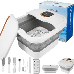 Collapsible Foot Spa Bath with Heat, Motorized Massager, Touch Screen, Foot Pedicure Kit, Temperature Control, Pedicure Foot Spa, Foot Bath