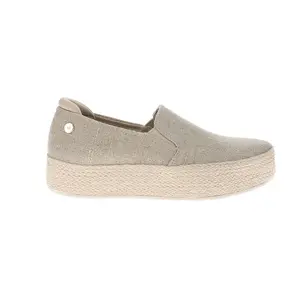 BOBS from Skechers Womens Bobs X Martha Stewart Sesame By The Bay Flatform Espadrille Sneakers Shoes Casual - Beige