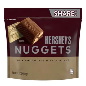 Hershey's Nuggets Milk Chocolate with Almonds, Dairy Snack Milky