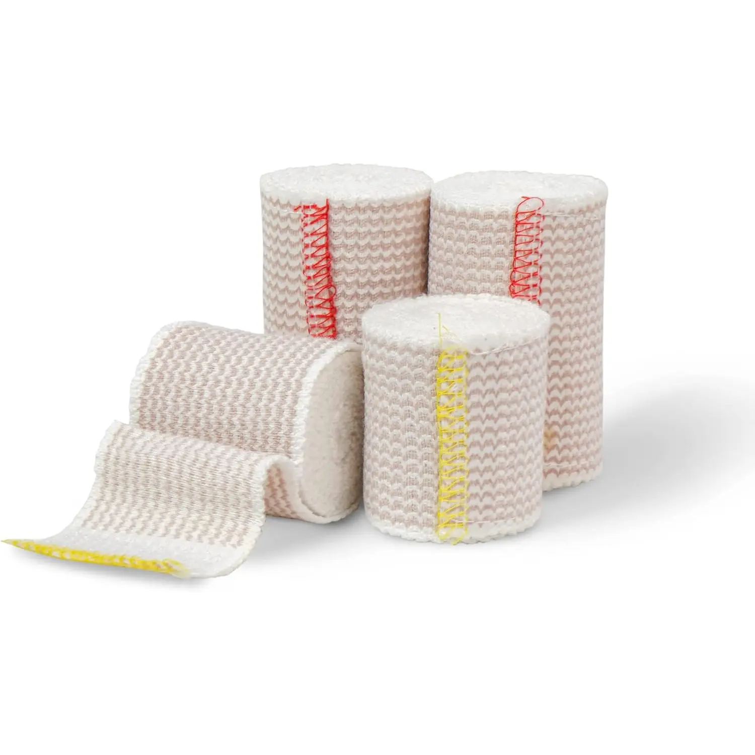 Elastic Bandage Wrap \u2013 4 Pack Premium Elastic Bandages with Closure | 2 Rolls of Each Size (2 Inch x 4.6 Meter & 3 Inch x 4.6 Meter), Compression Bandage for Wrist & Foot Sprains