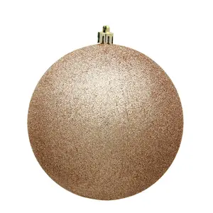 Vickerman N592080DG 8" Cafe Latte Glitter Ball Ornament