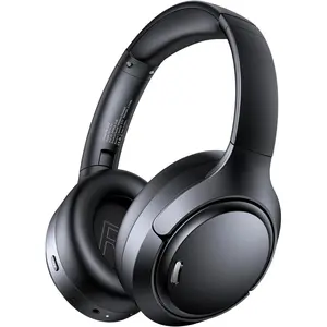 Hybrid  Noise Cancelling Headphones 120H Long Playtime, 6 ENC Mic,  Over-Ear  6.0 Headphones,Hi-Res Audio, Memory  Earcup, Transparency Mode ANC Headphone for Travel Office