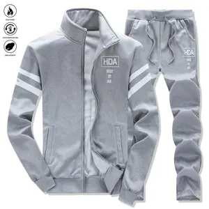 Men's Casual men's set simple outfit round neck jacket with long pants daily sports travel slim fit Men Set, Mens Fleece Tracksuit, Track Suits For Men Set, Winter Trousers Men, Mens Winter Track Suit Set, Track Suit Set For Men