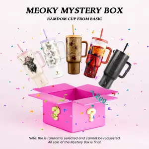 Summervibes,【Meoky Mystery Box】40oz Mystery Meoky Tumbler with Handle and Straw -Leak-proof Lid - Food grade stainless steel Cup - BPA Free - Compatible for Daily use and Traveling (1 Mystery Box 1 cup),Mother's Day & Father's Day Gifts tiktokshopspringgl