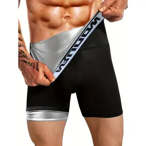 Custom Waist Shorts for Men, Sweat-Inducing Sports Shorts, Sauna Pants, Running Shorts, Leggings, Shaping Pants.