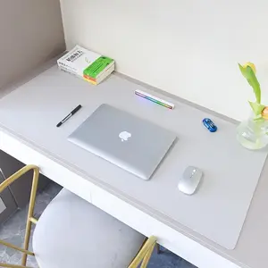 Oversized Faux Leather Mouse Pad, Stainproof & Durable, Reversible Double-Sided, Non-Slip Laptop Mouse Mat for Office, Home, Gaming & Work