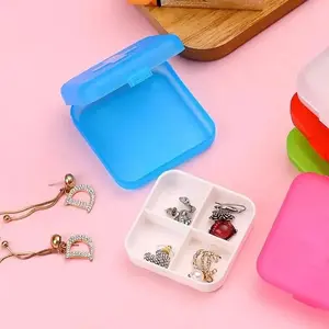 Portable Travel Medicine Box, Pill Organizer, Sealed Storage Container, Earrings Rings Studs Holder, Ideal Daily Drug Management Tool