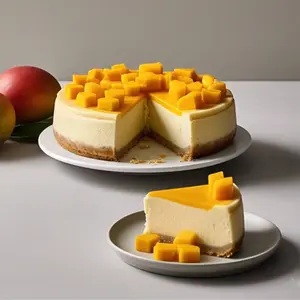 Andy Anand Gluten-Free Mango Cake, 9-Inch, 2.6 lb – Fresh, Gourmet, All-Natural, No Preservatives, Handcrafted Birthday Gift Box Celebration