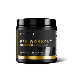 Kaged Pre Workout Elite Powder | Stimulant Free | Caffeine, Creatine, Beta Alanine, L-Citrulline | 30 Servings
