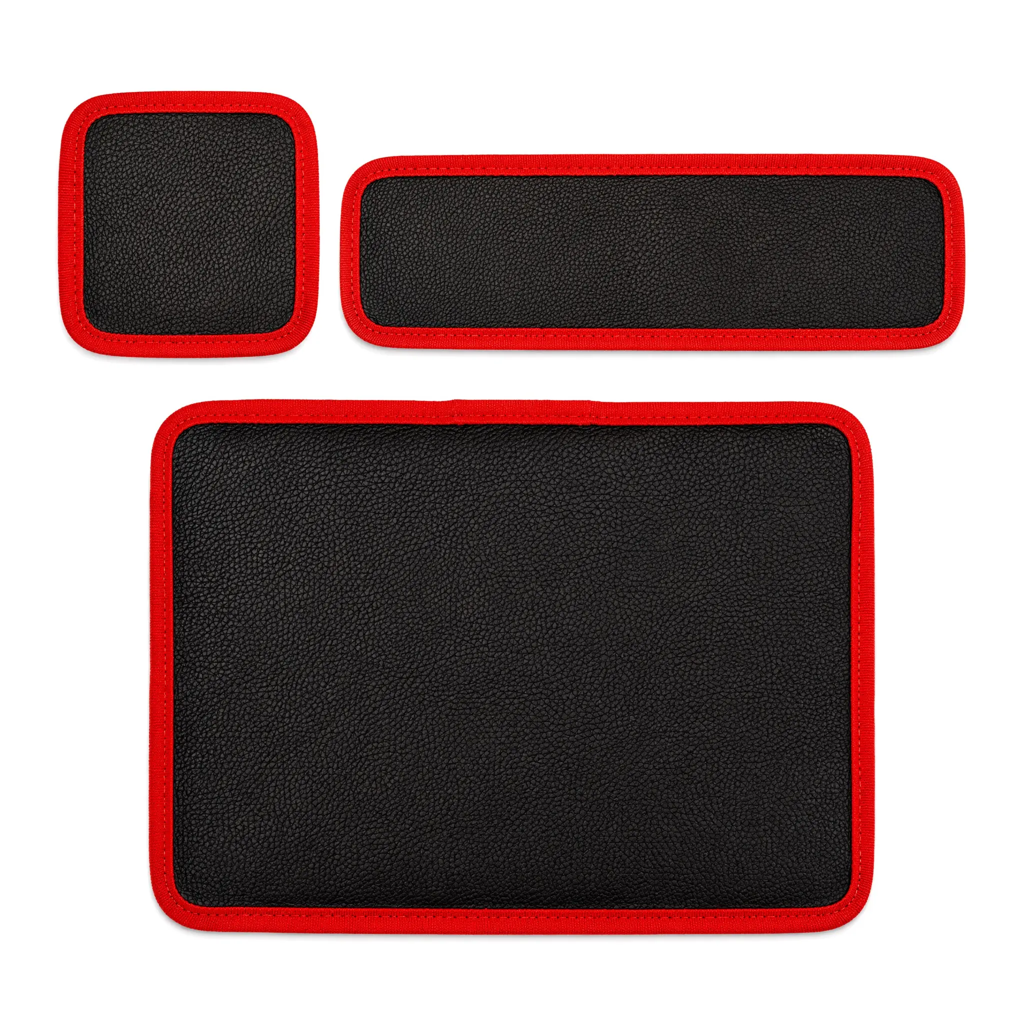 【SummerWins】Double Sided Magnetic PU Leather Tool Mat, Red Edged Anti-slip Workbench Cushion, Powerful Magnet Secure Screws Nuts Metal Hardware Parts, Oil Wear Resistant Repair Pad for Auto Mechanic Workshop Daily Hardware Maintenance Work.