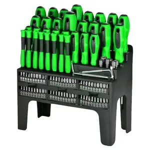 100PCS Magnetic Screwdrivers Set With Plastic Ranking, Hardware Tools For Men (100PCS)，gift，toolset