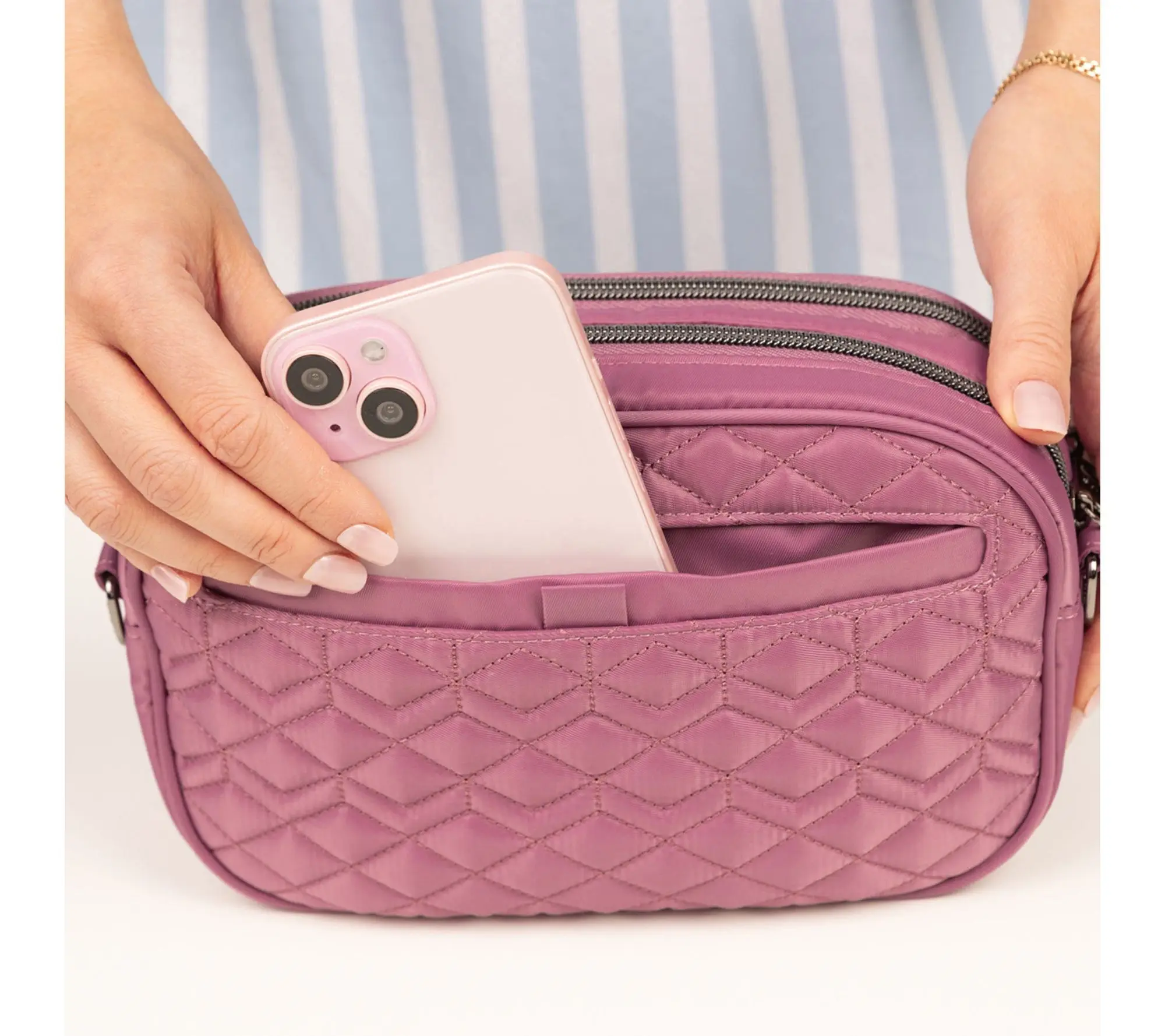 Lug Classic Quilted Circle Crossbody - Comet Lug Classic Quilted Circle Crossbody - Comet