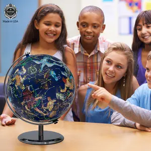 Replogle 8" STEM Educational Astronomical Globe 360° Rotating Cosmic Sphere with Constellations & Nebulae Space Decor Gift for Astronomy Lovers Made in USA
