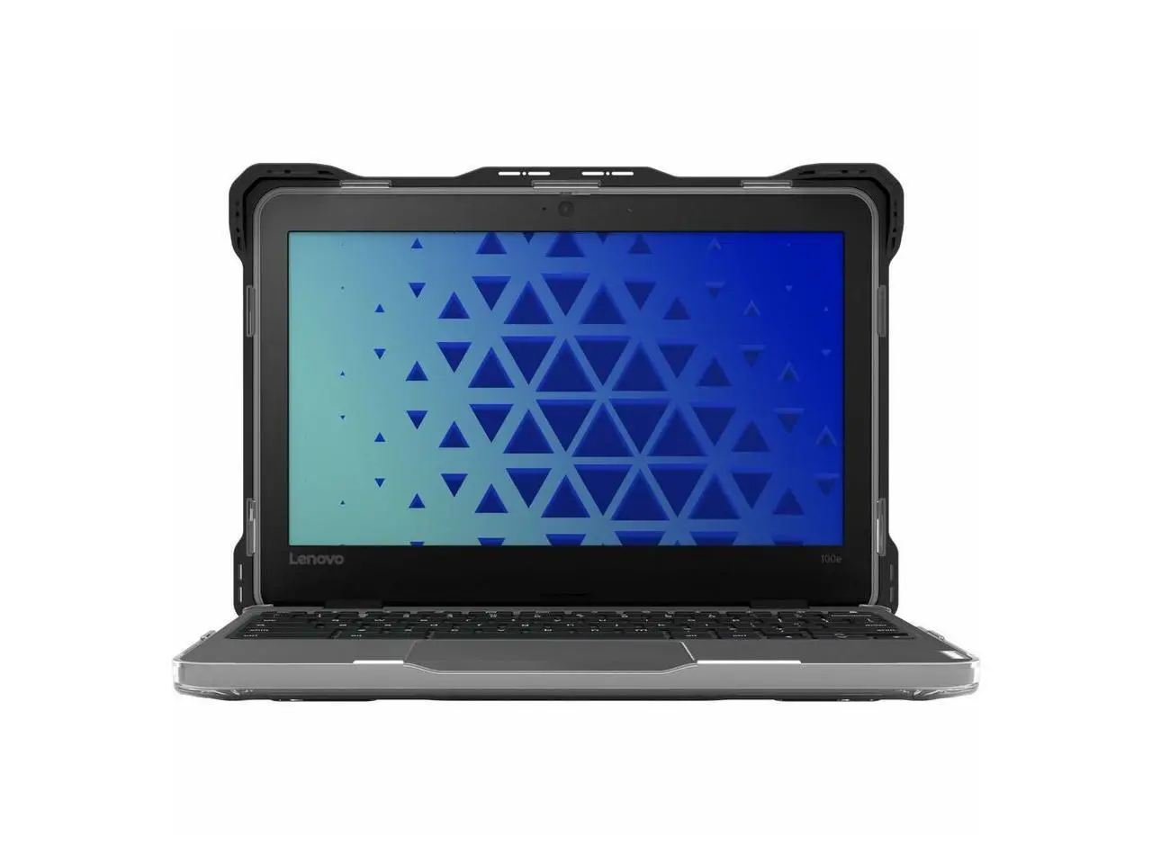 MAXCases Extreme Shell-L Chromebook Case for Asus 1100 Series 11.6" Win 10/Chrome, BR1100F, Flip CR1, CR1 (Black/Clear) - AS-ESL-BR11-BLK