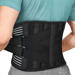 Back Brace for Lower Back Pain Relief, Anti-skid Lumbar Support Belt With Mesh for Women Men, Adjustable Lumbar Support Brace for Sciatica, Scoliosis, Body Shape Waist Trainer for Heavy Lifting, Gym, Workouts (XL)