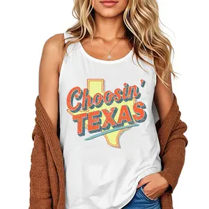 Choosin' Texas Tank Top, Country State Pride Tank, Western Texas Shirt, Pride Wear Outfit, Texas Lover Gift, Gift Gift For Men, Gift For Women