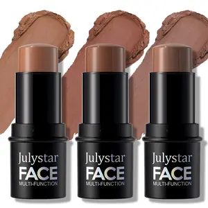Matte Contour Stick, Matte Bronzer, Waterproof Eyeshadow, Long-Lasting Sweatproof Makeup, Easy Application, Buildable Coverage, Mocha Color