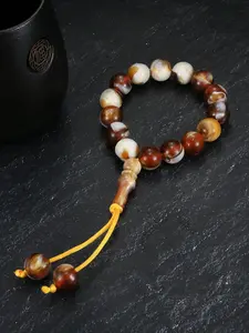 1pc Retro Prayer Bead Buddha Bead Bracelet, A Handheld Accessory Used for Chanting Scriptures and Worship