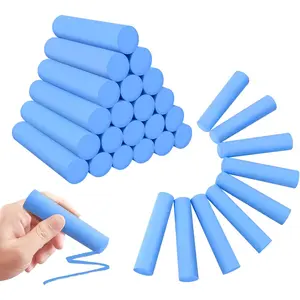 50 Pack Washable Sidewalk Chalks for    Chalk for Outdoor Art Play, Colored Chalk for Painting on Chalkboard, Blackboard and Playground(Blue)