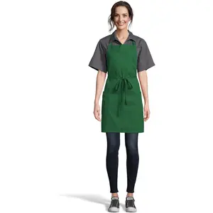 Bib aprons with pockets for work + restaurant uniform