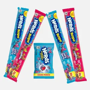 Nerds Rope Variety Pack -2pc Very Berry,2pc Rainbow, 1pc Gummy Cluster 3oz  - Total Pack of 5 fruit snacks