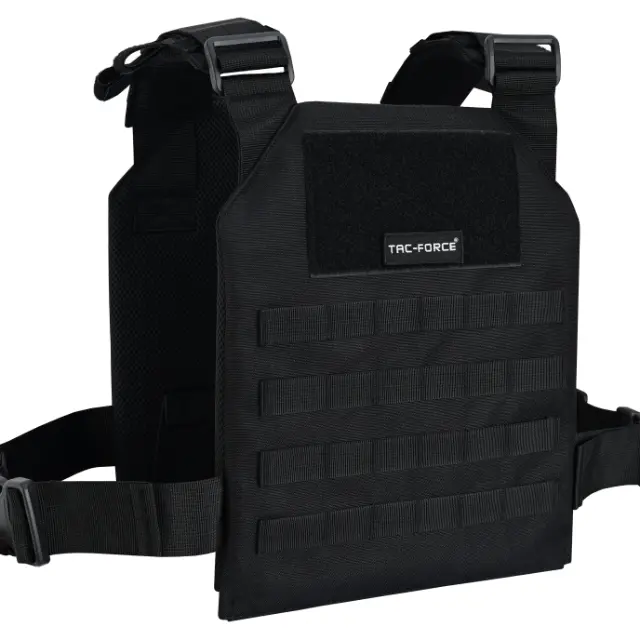 TAC Force Men's Durable Tactical Chest Sports Vest - 900D Breathable Nylon MOLLE Plate Carrier with Quick-Release, Adjustable Chest Strap, Fast Mag Access Holders, Mag Panels, Accessories for Outdoor Missions, Tactical Chest Vest, Chest Men's Sports Vest