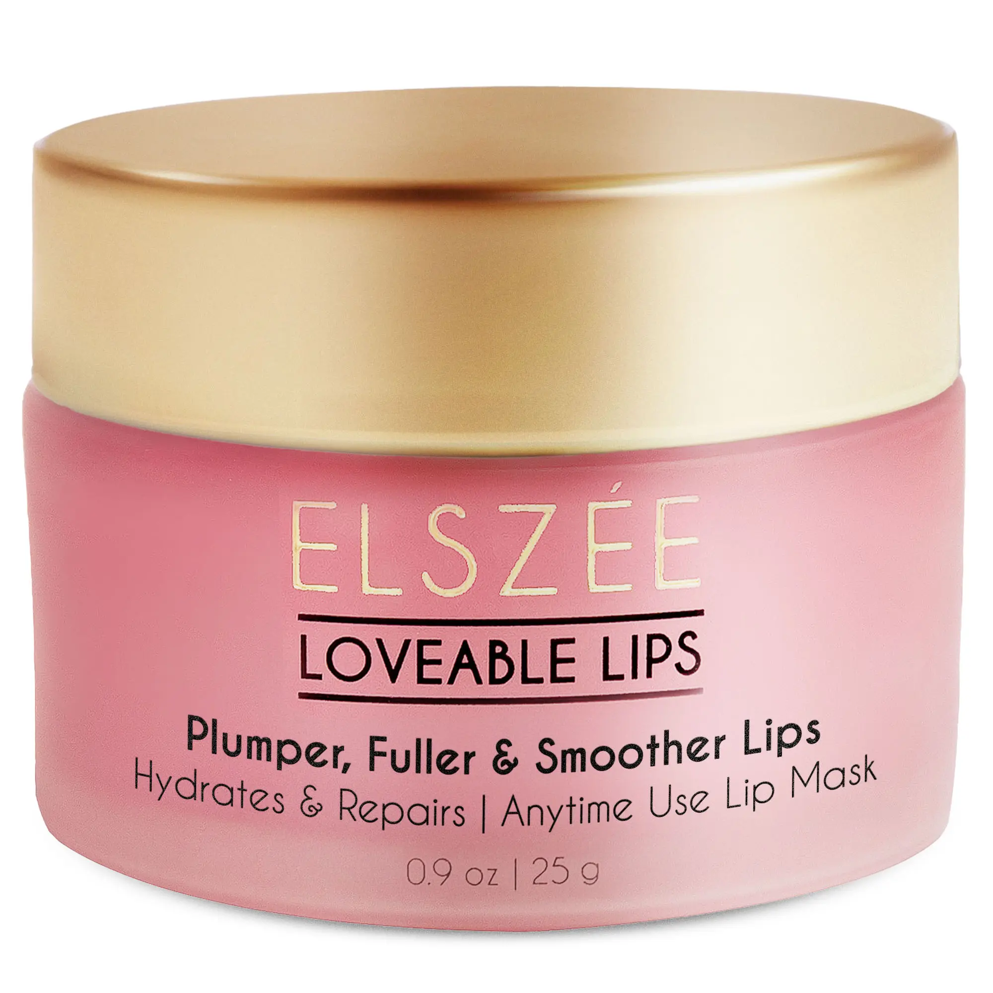 ELSZÉE Loveable Lips | Lip Mask with Hyaluronic Acid | Smooth, Volumize and Hydrate Dry Lips | Day & Night Treatment